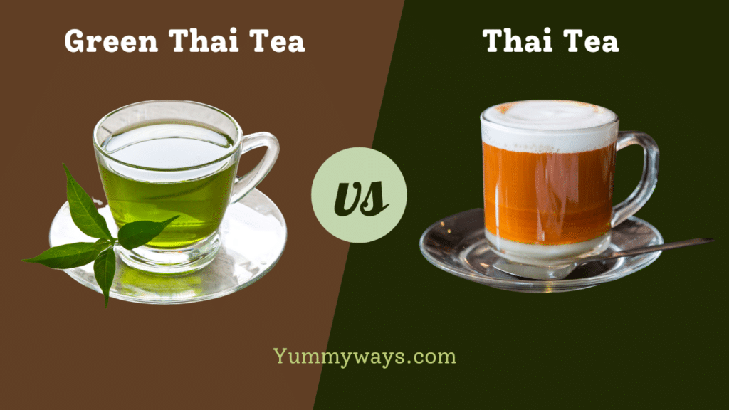 Green Thai Tea vs Thai Tea
