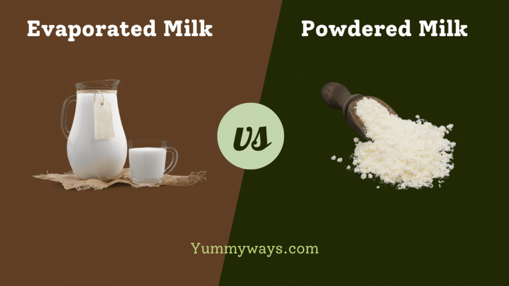 Evaporated Milk vs Powdered Milk