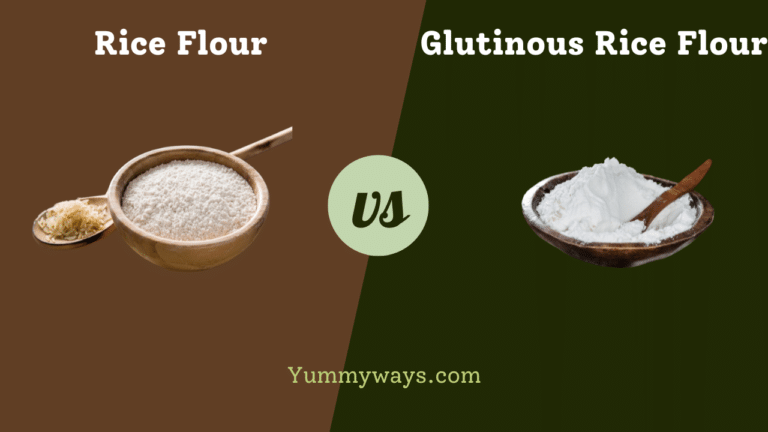 Rice Flour vs Glutinous Rice Flour