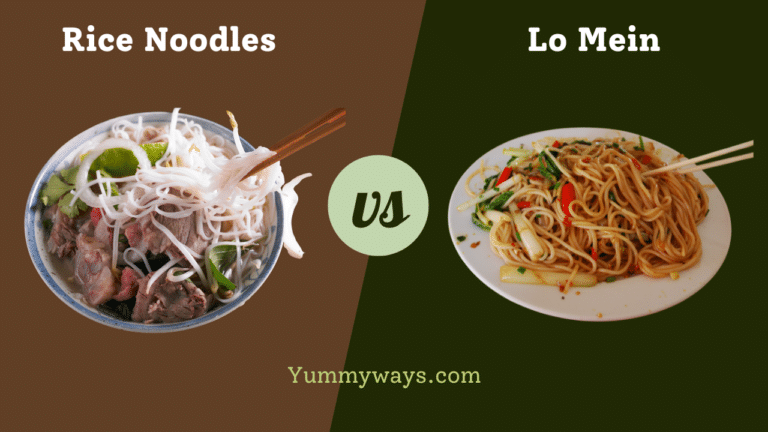 Rice Noodles vs Lo Mein
