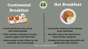 Continental Breakfast vs Hot Breakfast