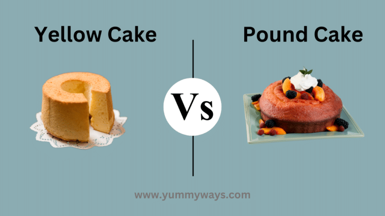 Yellow Cake vs Pound Cake